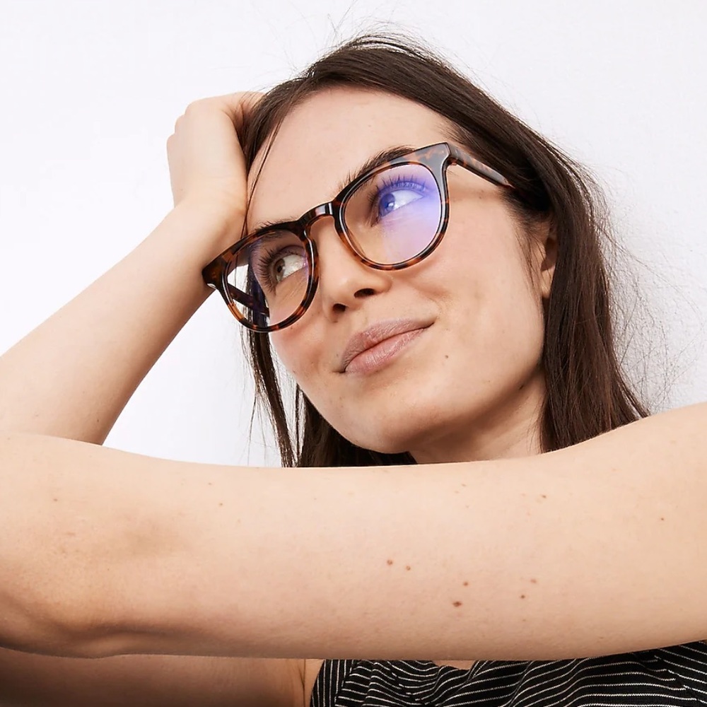 Madewell Clermont Bluelight Glasses Tortoise Frame